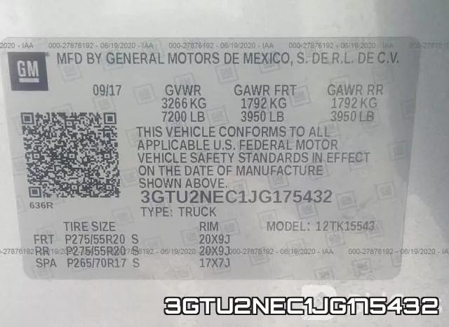 3GTU2NEC1JG175432 фото 10