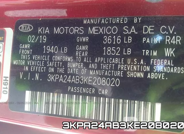 3KPA24AB3KE208020 фото 10