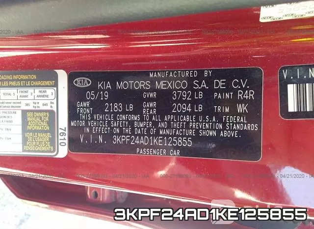 3KPF24AD1KE125855 фото 10