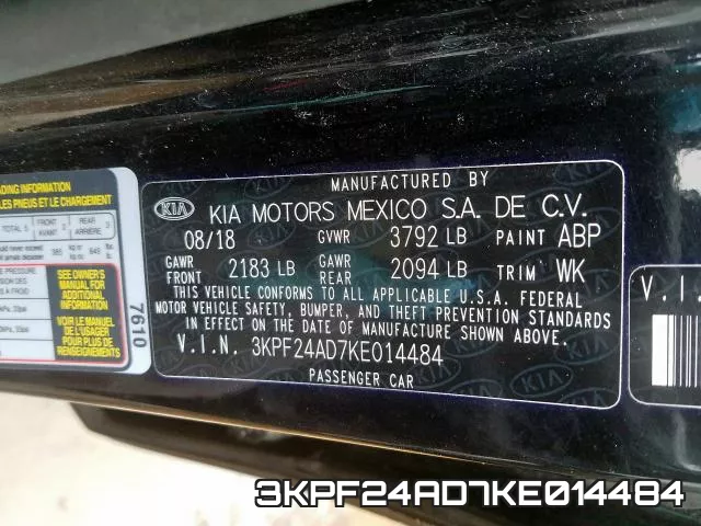 3KPF24AD7KE014484 фото 2