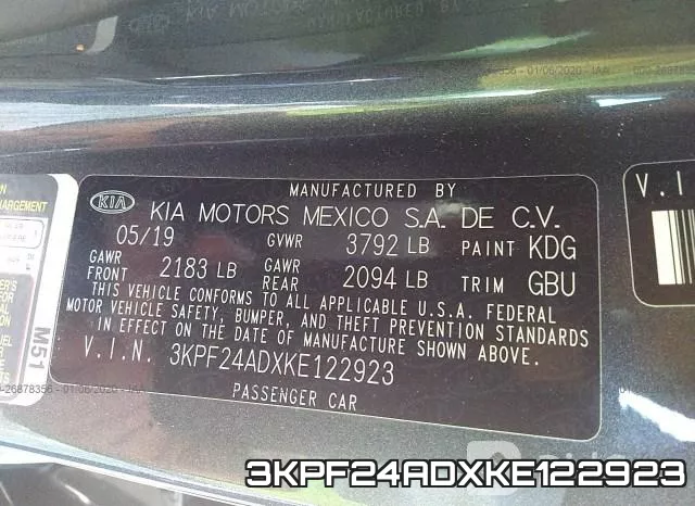3KPF24ADXKE122923 фото 10