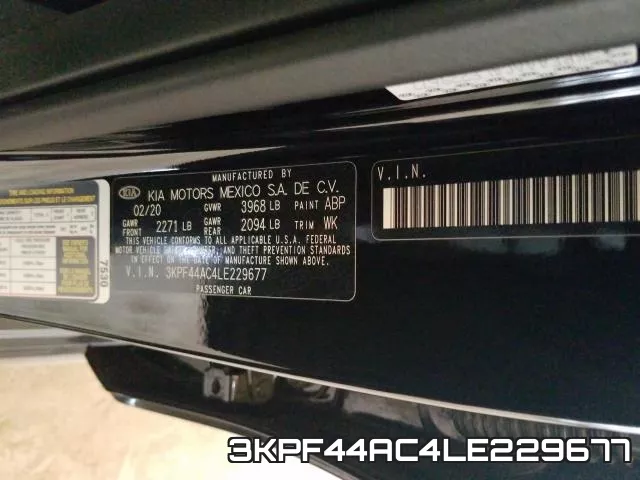 3KPF44AC4LE229677 фото 2