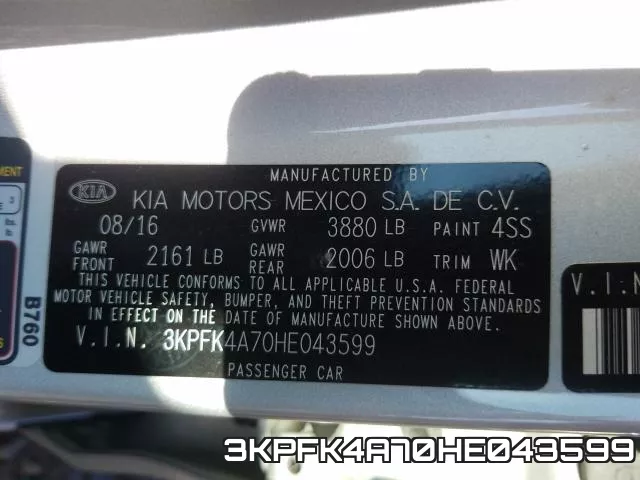 3KPFK4A70HE043599 фото 2