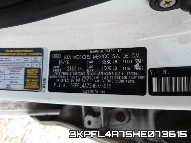 3KPFL4A75HE073615 фото 2