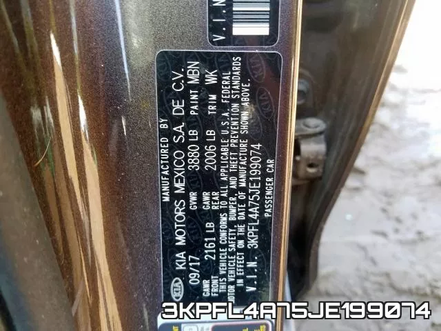 3KPFL4A75JE199074 фото 2