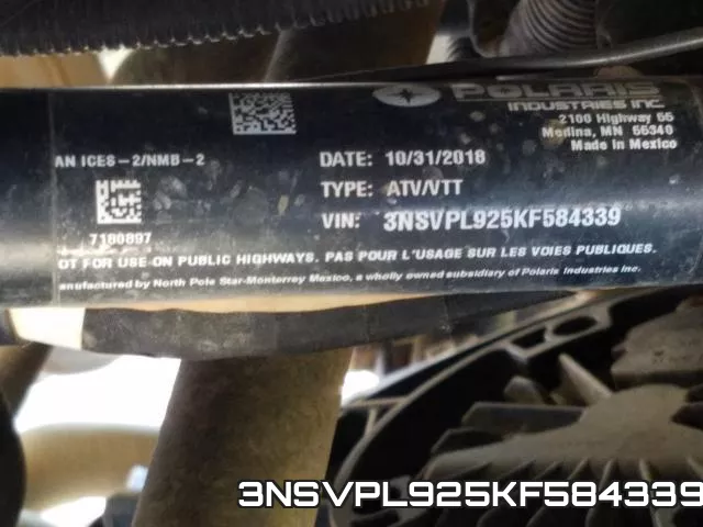 3NSVPL925KF584339 фото 2