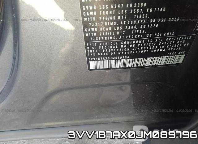 3VV1B7AX0JM089796 фото 10
