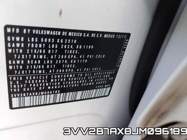 3VV2B7AX8JM096189 фото 2