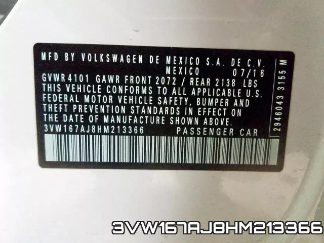 3VW167AJ8HM213366 фото 2