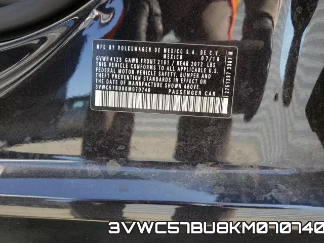 3VWC57BU8KM070740 фото 2