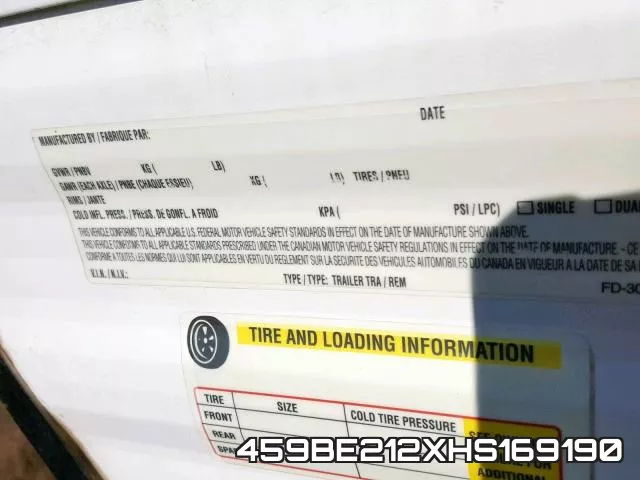 459BE212XHS169190 фото 2