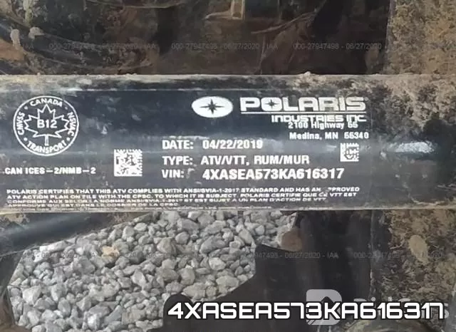 4XASEA573KA616317 фото 2