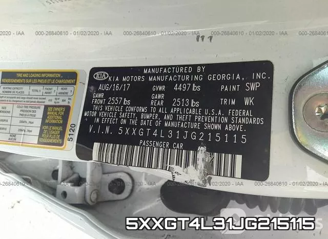 5XXGT4L31JG215115 фото 10