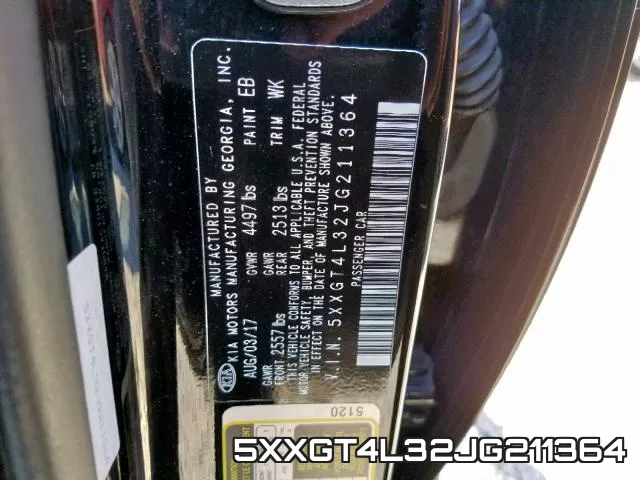 5XXGT4L32JG211364 фото 2