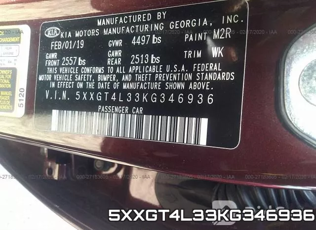 5XXGT4L33KG346936 фото 10