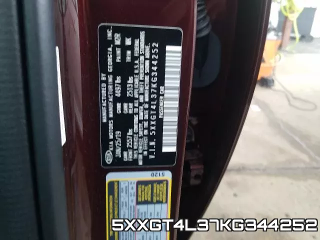 5XXGT4L37KG344252 фото 2