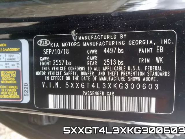 5XXGT4L3XKG300603 фото 2
