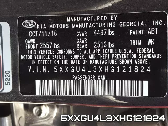 5XXGU4L3XHG121824 фото 2