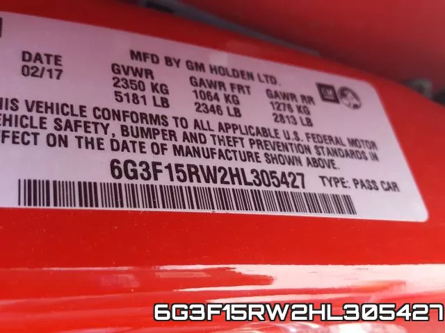 6G3F15RW2HL305427 фото 2