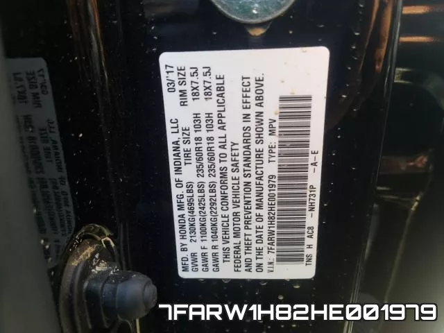 7FARW1H82HE001979 фото 2