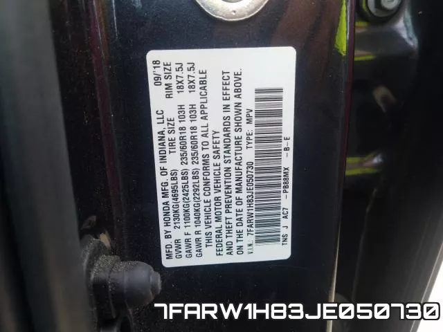 7FARW1H83JE050730 фото 2