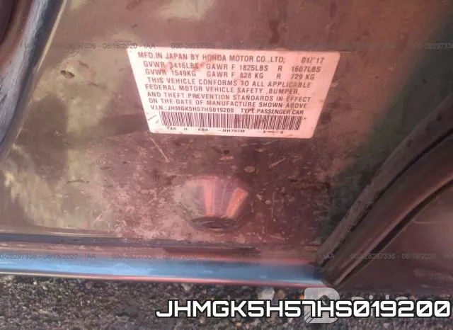 JHMGK5H57HS019200 фото 10