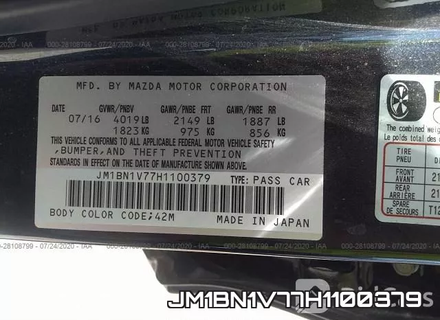 JM1BN1V77H1100379 фото 10
