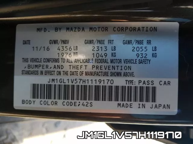 JM1GL1V57H1119170 фото 2