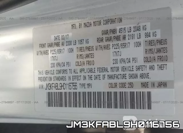 JM3KFABL9H0116756 фото 10
