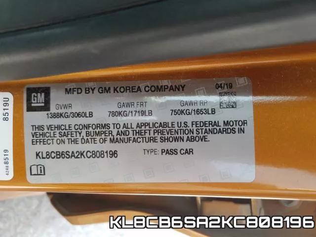 KL8CB6SA2KC808196 фото 2