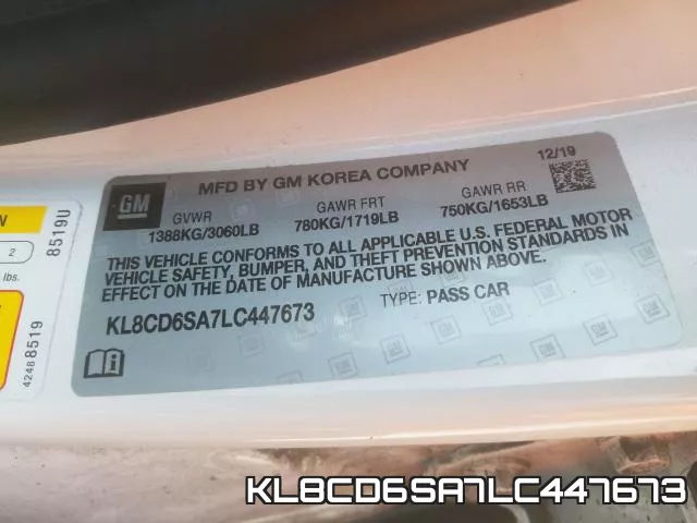 KL8CD6SA7LC447673 фото 2
