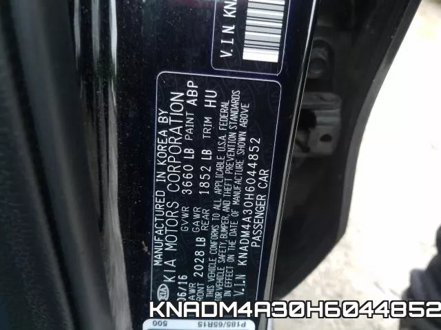 KNADM4A30H6044852 фото 2