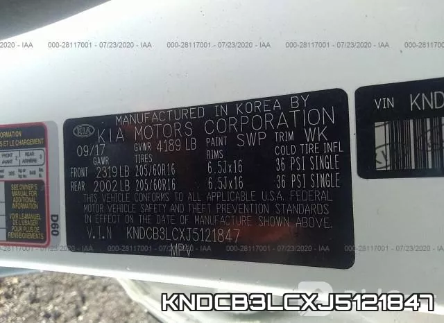 KNDCB3LCXJ5121847 фото 10