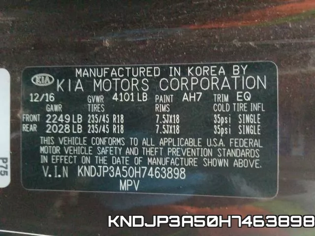 KNDJP3A50H7463898 фото 2