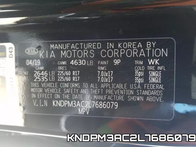 KNDPM3AC2L7686079 фото 2
