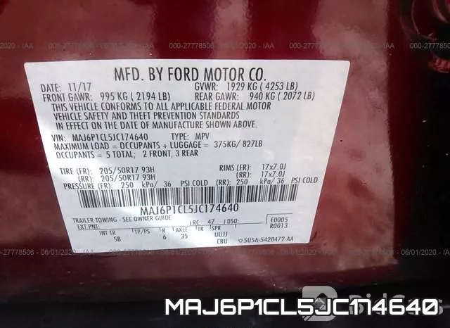 MAJ6P1CL5JC174640 фото 10