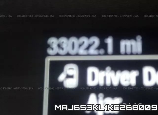 MAJ6S3KL1KC268009 фото 8