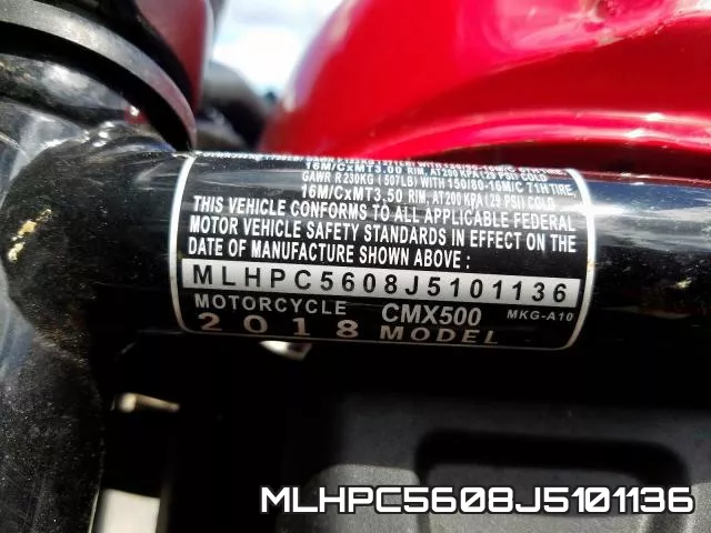 MLHPC5608J5101136 фото 2