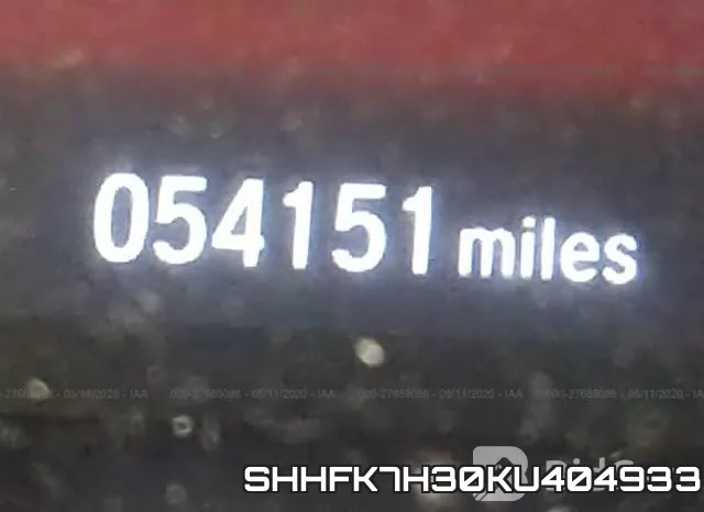 SHHFK7H30KU404933 фото 8