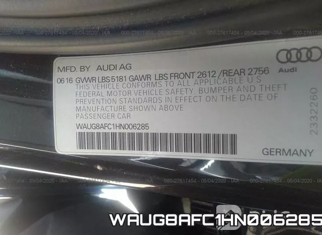 WAUG8AFC1HN006285 фото 10