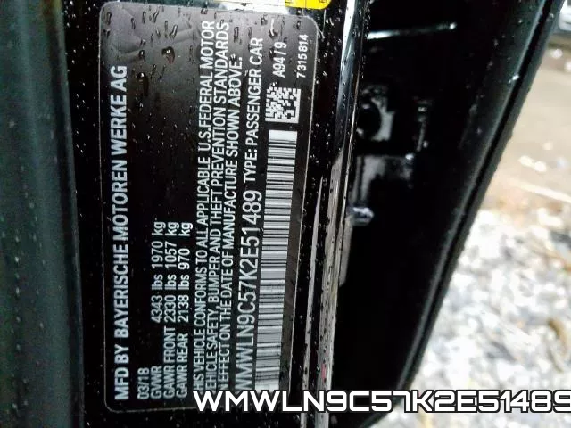 WMWLN9C57K2E51489 фото 2