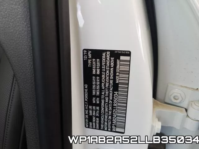 WP1AB2A52LLB35034 фото 2