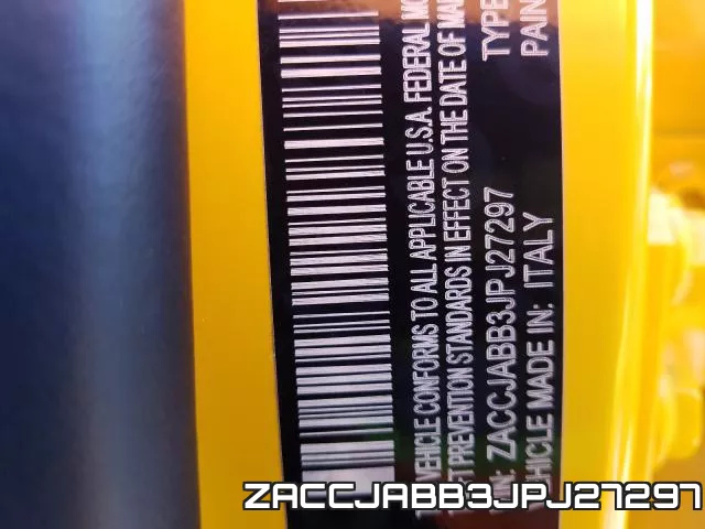 ZACCJABB3JPJ27297 фото 2