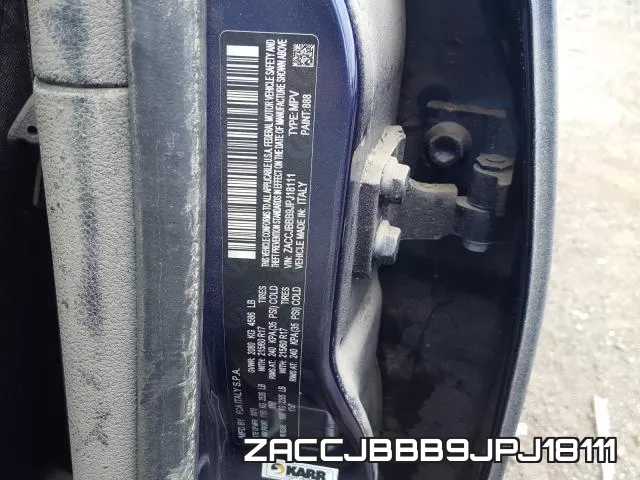ZACCJBBB9JPJ18111 фото 2