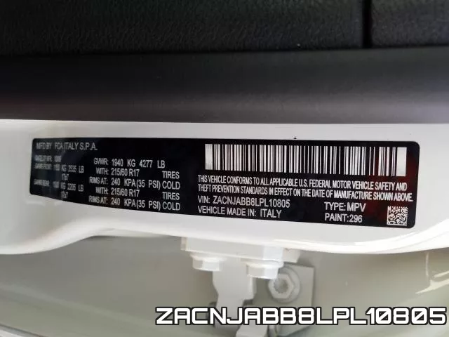 ZACNJABB8LPL10805 фото 2