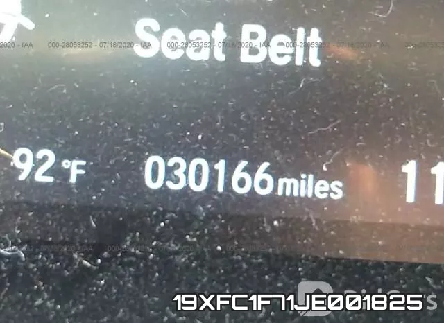 19XFC1F71JE001825 фото 8