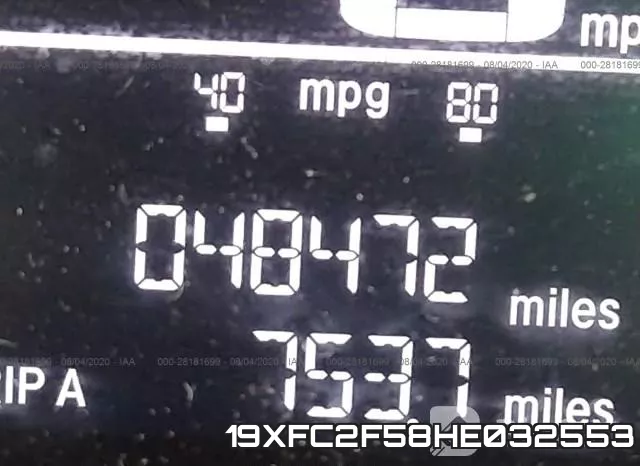 19XFC2F58HE032553 фото 8