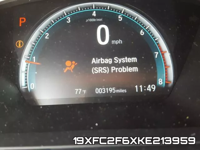 19XFC2F6XKE213959 фото 9