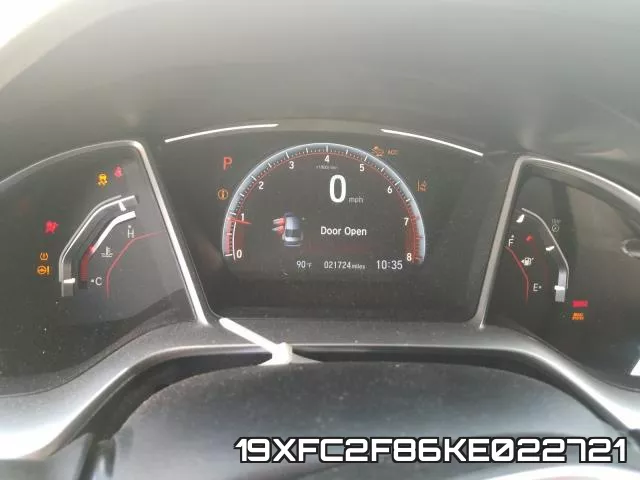 19XFC2F86KE022721 фото 9
