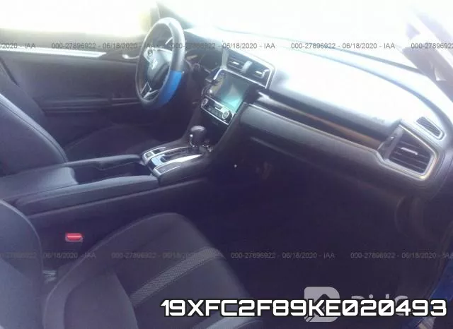 19XFC2F89KE020493 фото 6
